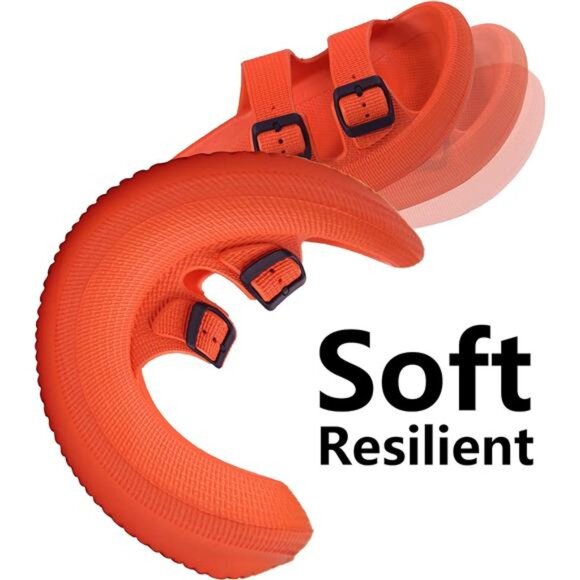 Weweya Sandals for Women and Men - Pillow Slippers - Double Buckle Adjustable - Picture 5 of 7